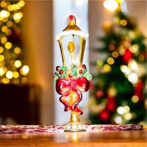 Vintage Christopher Radko Christmas Holiday Brooch Light Candle.